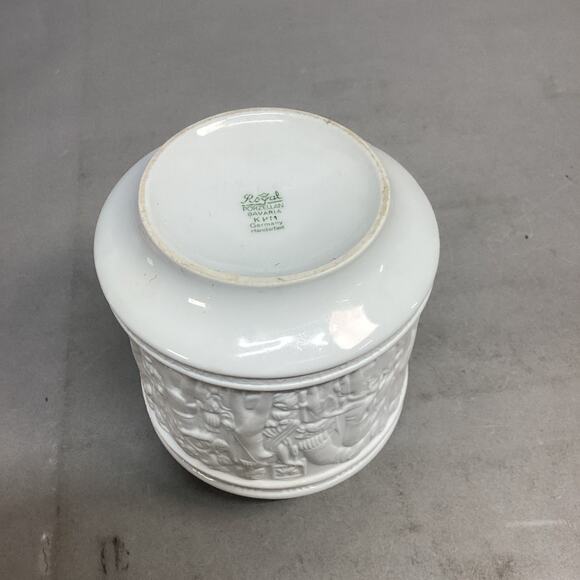 Porzellan KPM Bavaria Germany White Bisque Porcelain Flower Vase - 1970’s - Picture 9 of 10